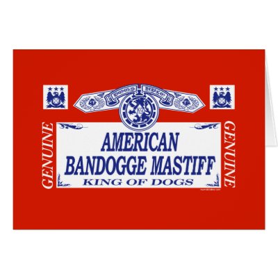 American Bandogge Mastiff Greeting Card by dogbreedz