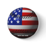 American Baseball Pinback Button