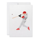 American Baseball Player Custom Invitations