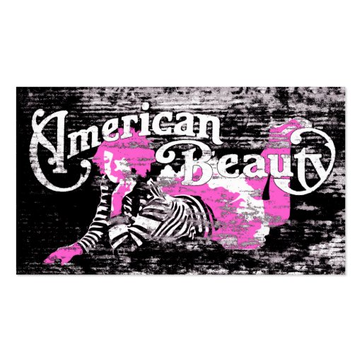 american beauty business cards (front side)