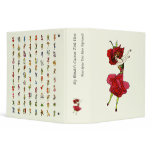 American Beauty Rose Vinyl Binder