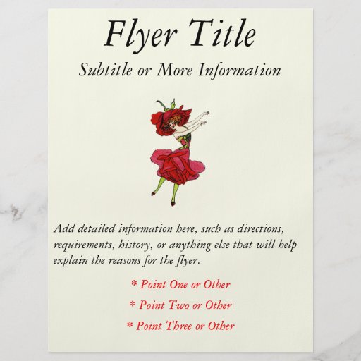 American Beauty Rose Flyers
