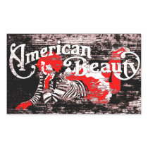 american beauty rectangle stickers