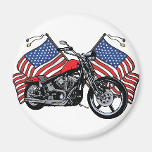 American Biker Magnets