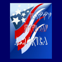 American Birthday Poster posters