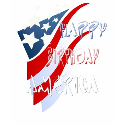 American Birthday T-Shirt by Lotacats