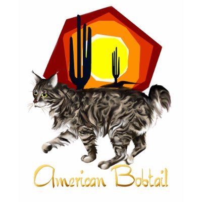 American Bobtail T-Shirt by Lotacats