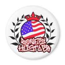 American Bonified Hustler -- Apparel Refrigerator Magnets