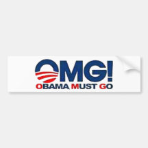 American Born Republic OMG bumper sticker
