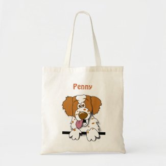 American Brittany Cute Cartoon Dog Personalized bag