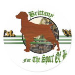 American Brittany Spaniel Gifts Round Sticker