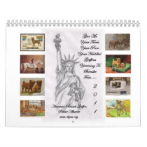 American Brussels Griffon Rescue Alliance 2011 Wall Calendar