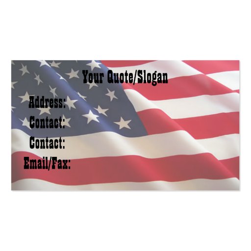 American Bull Rider Business Cards (back side)