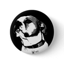 American bulldog badge buttons
