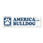 American Bulldog Blue Bumper Stickers