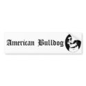 American bulldog bumpersticker by Junglegeorge American bulldog bumpersticker