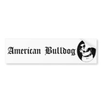 American bulldog bumpersticker