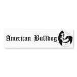 American bulldog bumpersticker bumper stickers