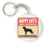 American Bulldog Key Chains