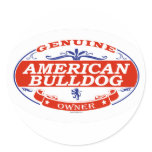 American Bulldog  Round Sticker