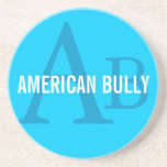 American Bully Breed Monogram Drink Coaster