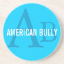 American Bully Breed Monogram Drink Coaster