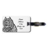 American Bully Dog Tags For Bags
