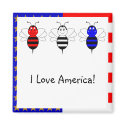 American Bumble Bees Magnet