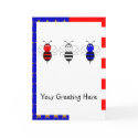 American Bumble Bees Greeting Card