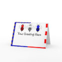 American Bumble Bees Greeting Card