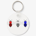 American Bumble Bees Keychain