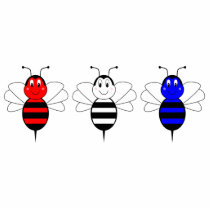 American Bumble Bees Ornament photo sculptures