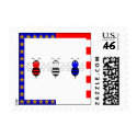 American Bumble Bees Postage Stamp