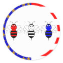 American Bumble Bees Sticker
