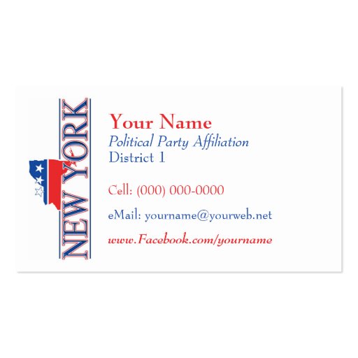 American Business Cards - New York (front side)