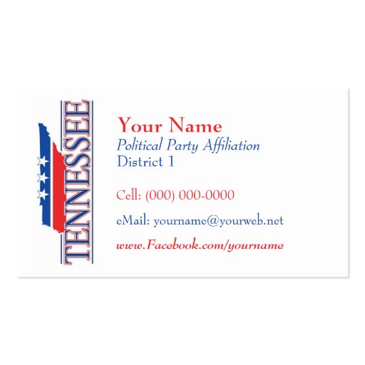 American Business Cards - Tennessee (front side)