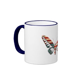 American Butterfly mug