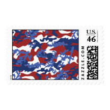 American Camo Postage Stamps