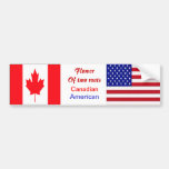 American-canadian bumper stickers
