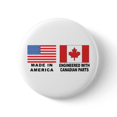 American Canadian Pin by Canada_Day_TShirts