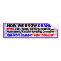 American Change Bumper Sticker