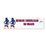 American cheerleader on any color bumper stickers