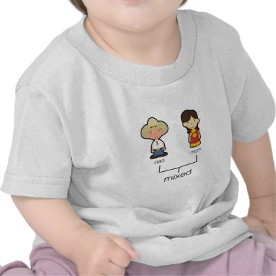 American/Chinese Mixed Baby Family Tee Tshirts by madeby