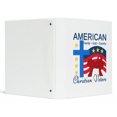 American Christian Voters Vinyl Binder by heavenlygrace