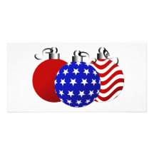 American Christmas Photo Greeting Card