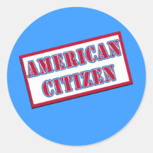American Citizen Sticker