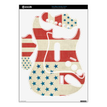 American Civil Peace Flag Skin Rock Band Guitar Skin