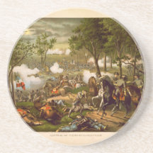 American Civil War Battle of Chancellorsville Beverage Coasters