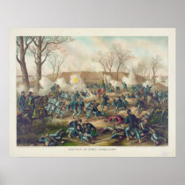 American Civil War Battle of Fort Donelson 1862 Print