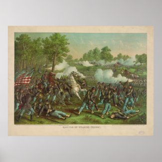 American Civil War Battle of Wilson's Creek 1861 print